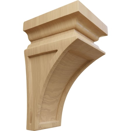 Ekena Millwork 3 1/2"W x 3 3/4"D x 6"H Mini Nevio Wood Corbel, Cherry CORW03X03X06NECH